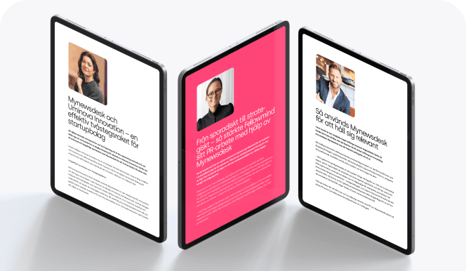 Image of customer cases for a section on the website that links to customer cases hub