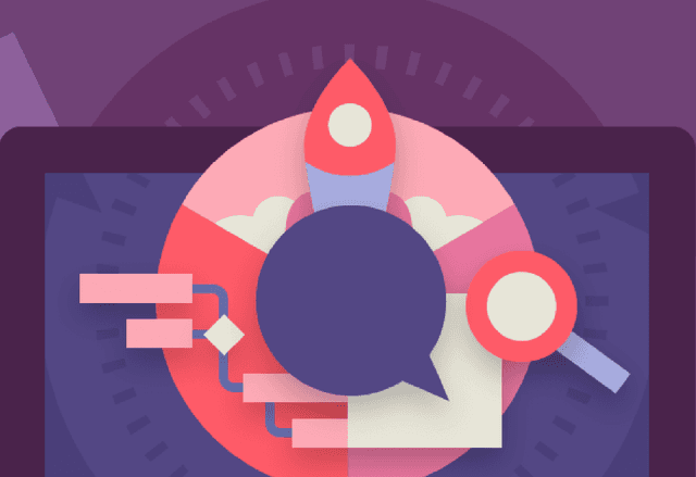 Cover image for Smart Insights Report 2024 with illustration in pink, red and purple.