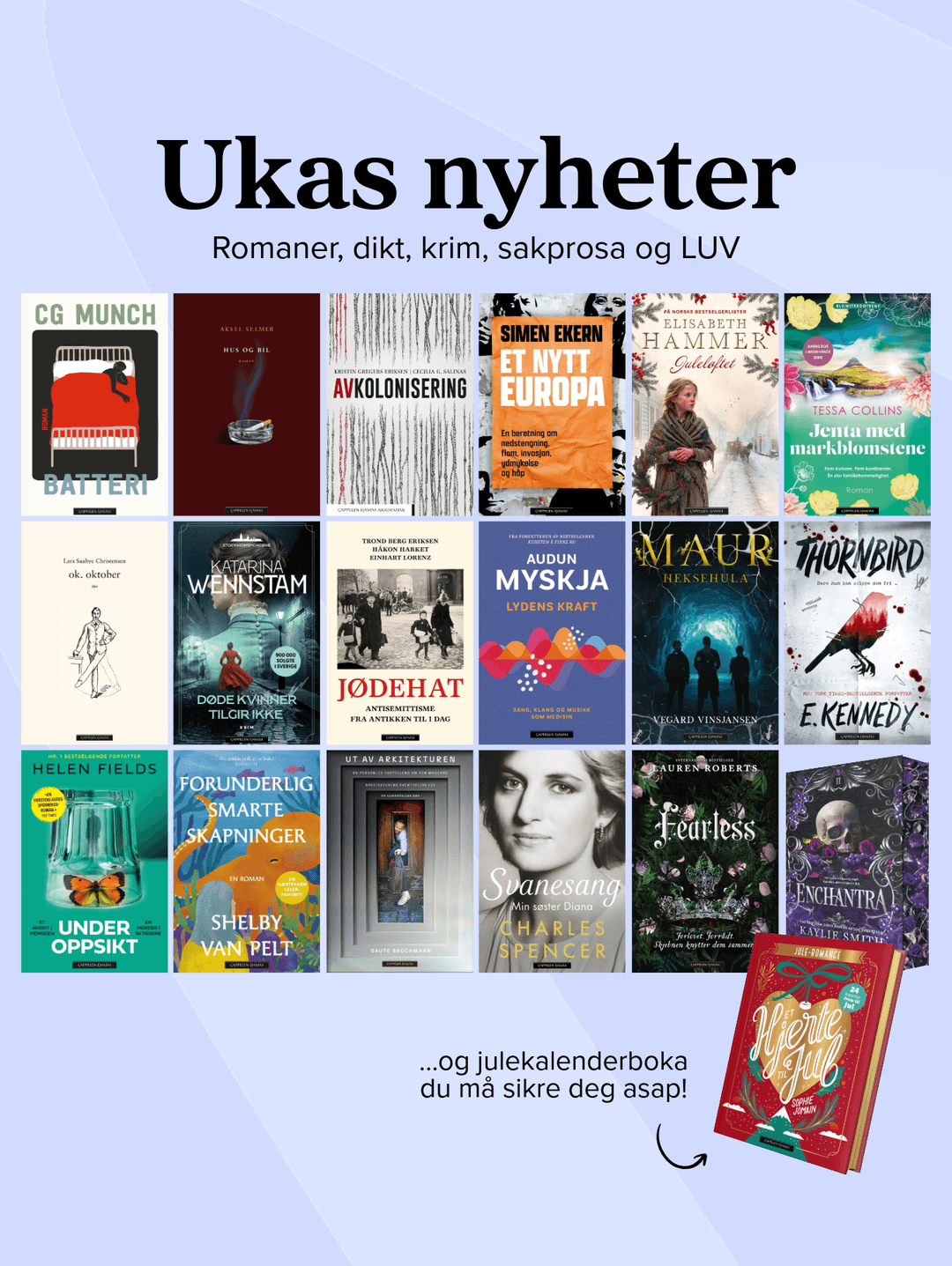 Ukas nyheter fra Cappelen Damm